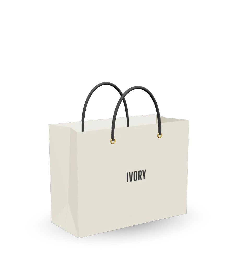 Túi giấy Ivory minh hoạ 3D